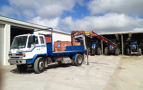 Hiab Crane Working